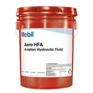 Mobil Aero HFA aviation hydraulic fluid container