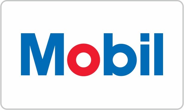 Mobil logo displayed prominently, representing quality in lubricants.