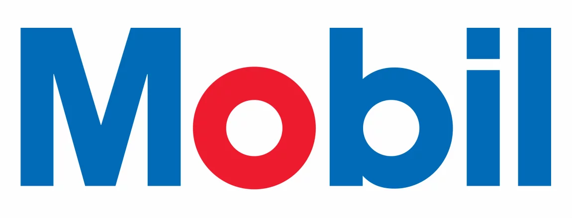 Mobil logo displayed prominently, representing quality in lubricants.