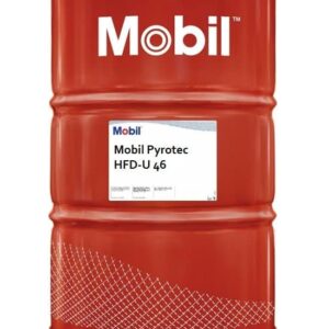 Mobil Pyrotec HFD 46 fire-resistant hydraulic fluid for industrial equipment lubrication
