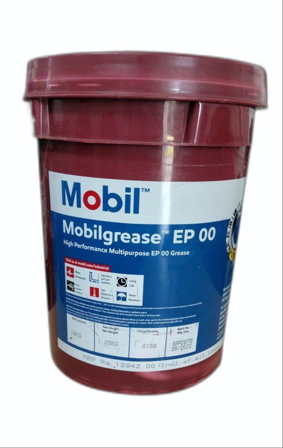Mobilgrease EP 00 high-performance industrial grease